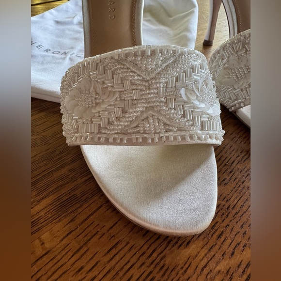 Veronica Beard Saxton Heels Sandal White size 8 - Picture 6 of 12